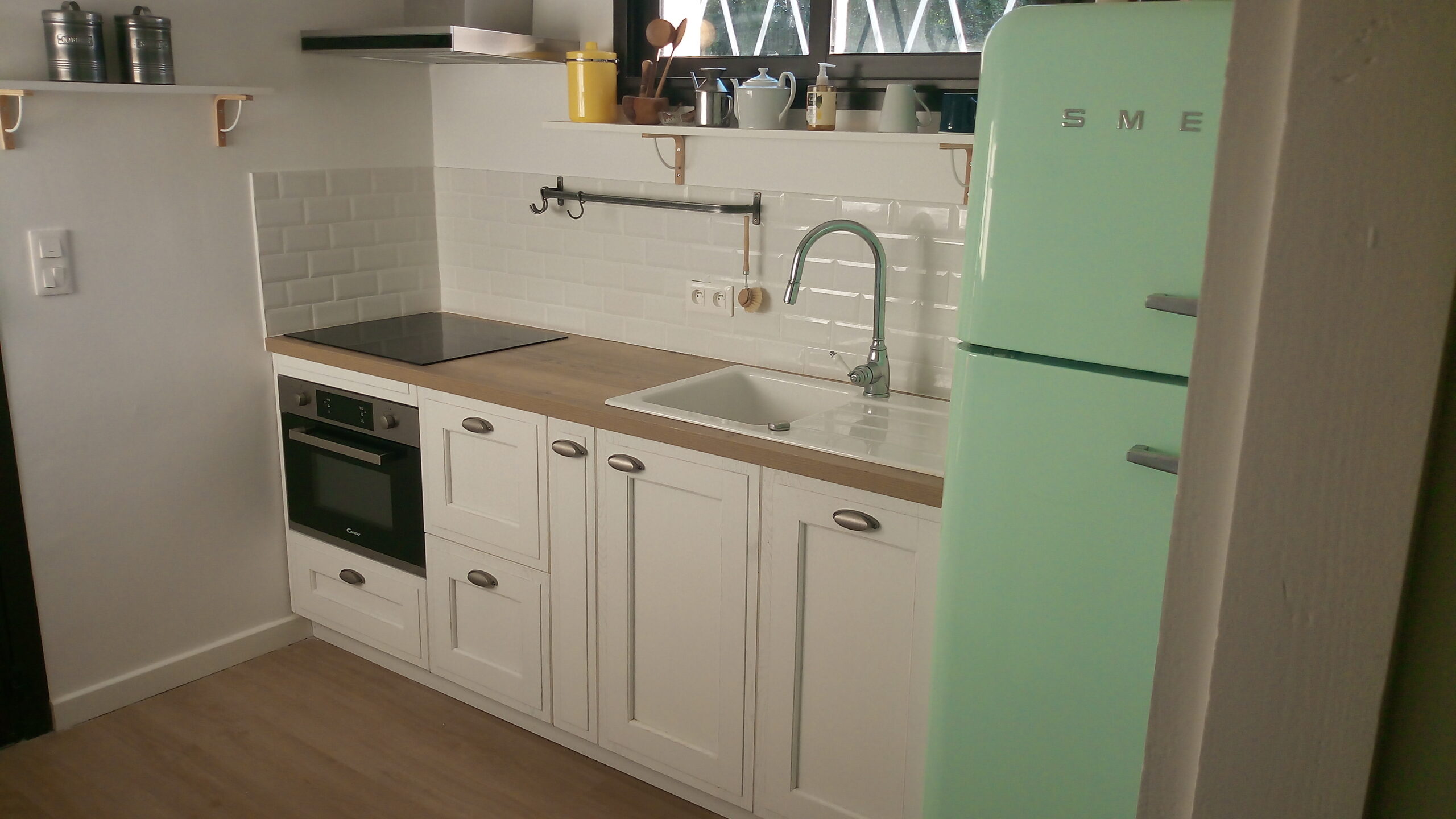 cuisine de chêne blanchi à Lanton