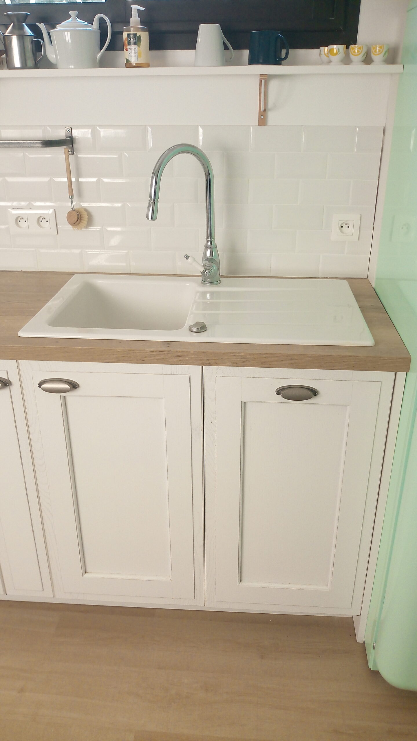 cuisine de chêne blanchi à Lanton