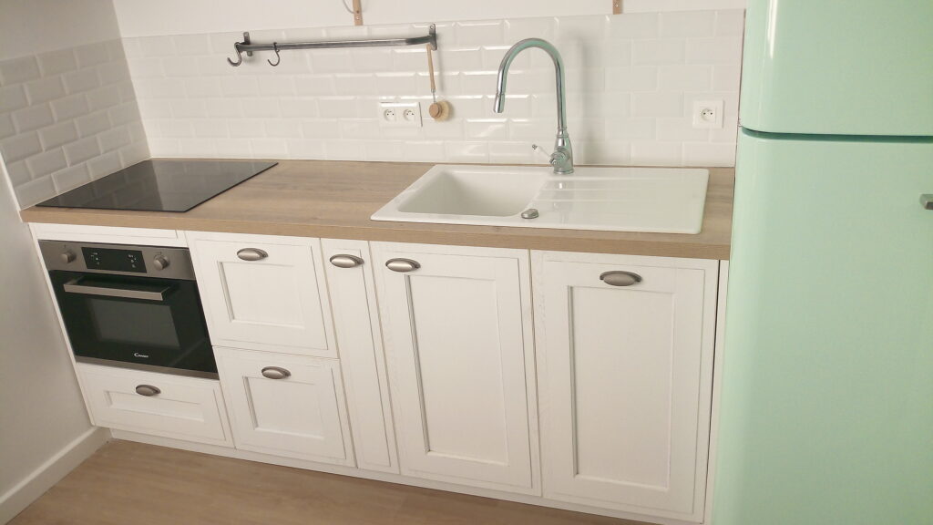 cuisine de chêne blanchi à Lanton